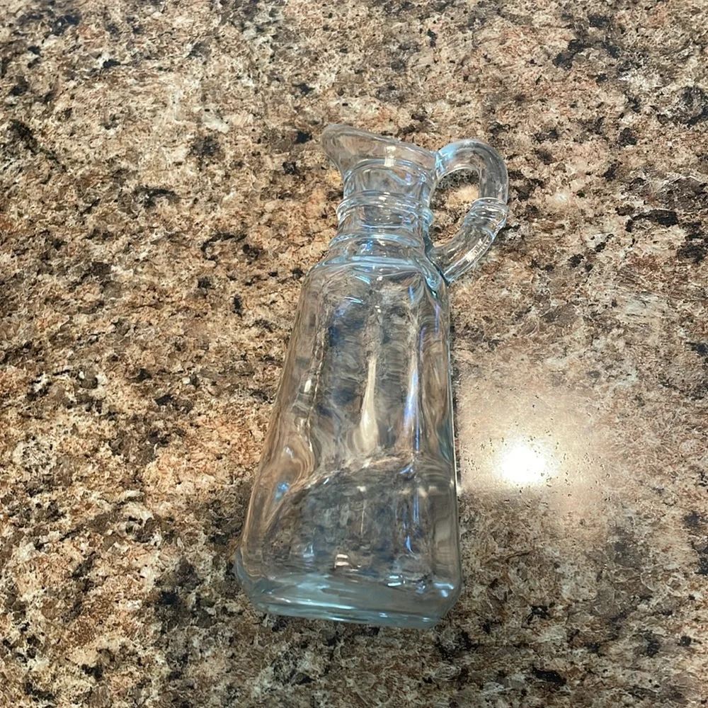 Vintage Anchor Hocking Clear‎ Glass Vinegar or Oil Cruet without the Stopper